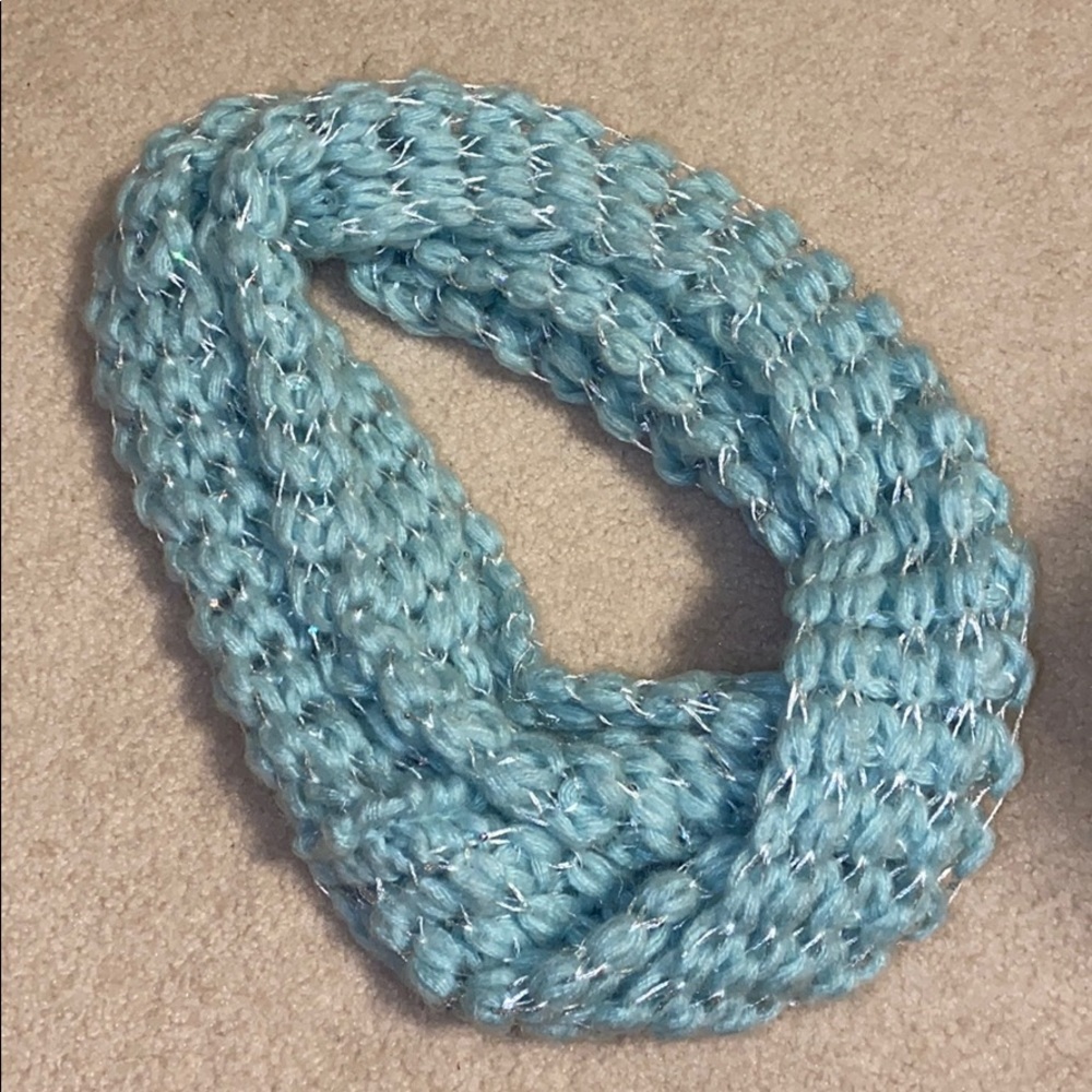 Pastel blue scarf